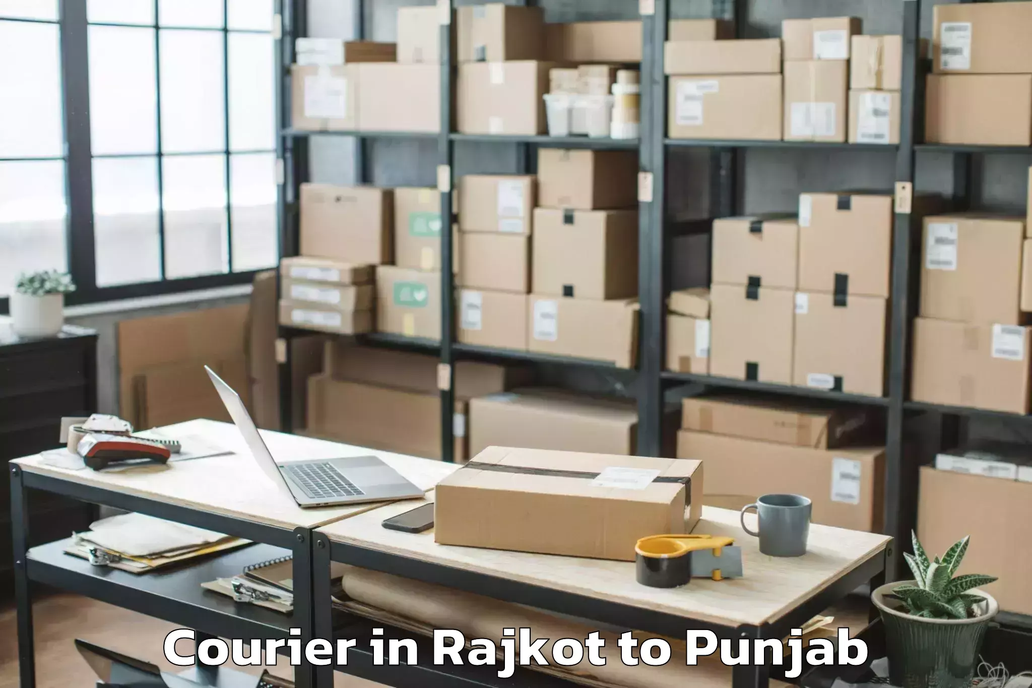 Rajkot to Chitkara University Punjab Pun Courier